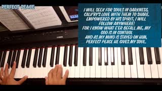 Perfect Peace Piano with lyrics