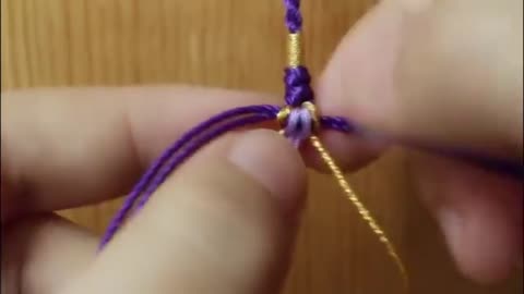 DIY braided rope, peach blossom bracelet, super pretty7