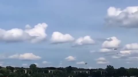 MiG-23 aircraft crashes during an air show in Michigan.