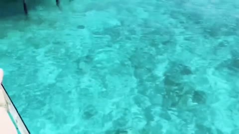 very clear sea water