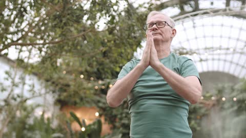 Man Practicing Yoga