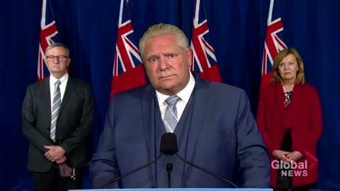 Ontario Premier Doug Ford says "everything on the table," including lockdowns