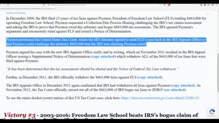 How Freedom Law School forced the IRS to withdraw 12 years of TAX LIENS totaling >$660k!