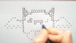 how to Draw Mushroom Bat - Hello Pixel Art by Garbi KW #shorts