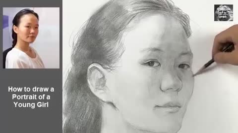 How to Draw a Portrait of a Young Girl