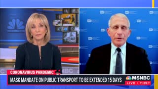 Fauci on mask mandate being extended for public transport by two weeks: "I would agree that we really do need more time"