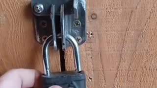 Simple three-piece latch and padlock