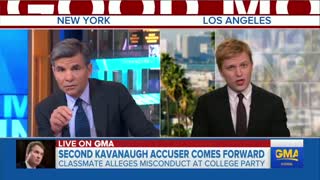 Journalist Ronan Farrow is interviewed on Good Morning America