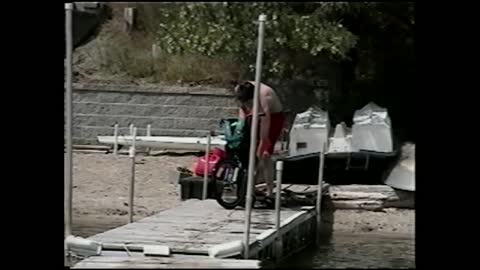 Teenager Crashes While Trying To Ramp A Bike Into A Lake