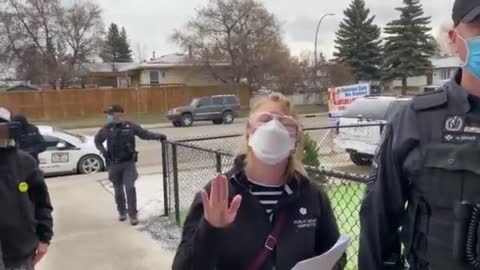Pastor in Canada Chases Away Police making Mask mandate Arrests inside his Church
