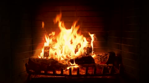 Crackling Fireplace With Smooth Jazz Music - 2 Hours - Cozy Ambience - Night Jazz