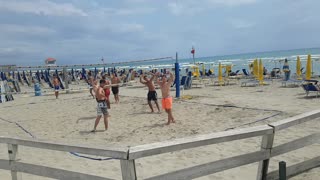 Volleyball at the beach Ostia