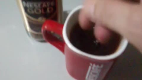 I love NESCAFE.Aromatic coffee. Three of Tartar. Pleasantly