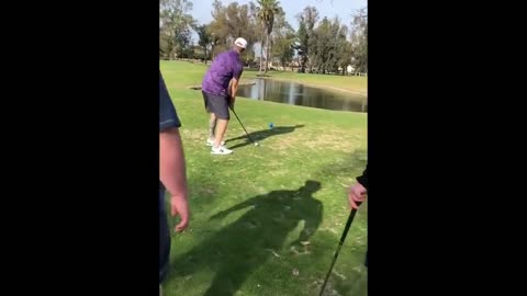 Fake golf ball explodes on contact
