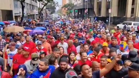 In Venezuela, a demonstration in support of President Maduro.