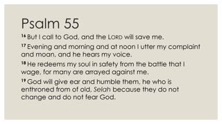 Psalm 55:16-23 Devotion