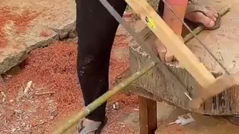 How to make machine gun from bamboo