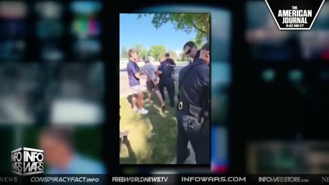 Police Assaults & Arrests Young Man For Preaching The Bible On A Public Sidewalk