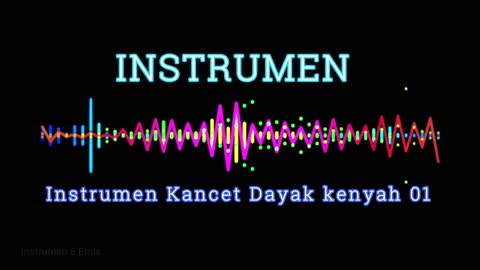 Kenyah Dayak Kancet Instruments