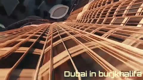 Dubai in burjkhalifa