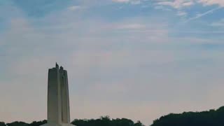 Hello, it's me at the Vimy memorial