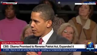 CBS: Obama Promised to Reverse Patriot Act, Expanded it (But Trump is Hitler!)