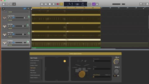 How to make a complex drum track in GarageBand