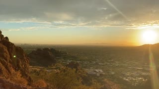 Sunset at CamelBack Mountain in Arizona