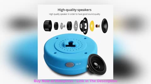 ✨ Mini Bluetooth Speaker Portable Waterproof Suction Cup Wireless Handsfree Speakers, For Showers