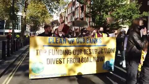 Climate activists march in London calling for urgent action from world leaders