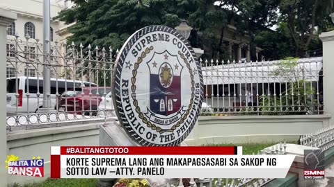Korte Suprema lang ang makapagsasabi sa sakop ng Sotto Law —Atty. Panelo