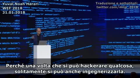 Prof. Harari al World Economic Forum 2018