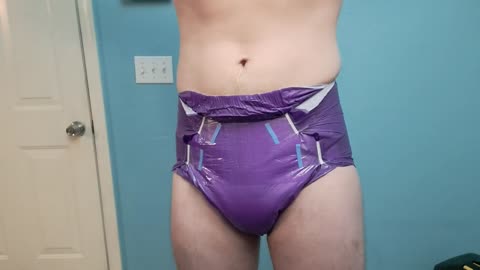 Rearz Violet Seduction adult diapers, how they look and fit