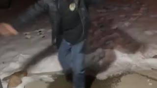 Guy slips on ice for 17 seconds