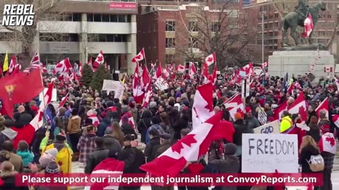 Calgary Citizens support the Canadian Truckers Convoy - February, 2022