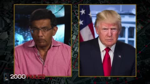 Dinesh asks Trump about Dominion and the voting machines