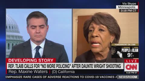 Lunatic Maxine Waters Shows How Out of Touch Dems Are, Endorses Tlaib's "No More Police" Statement