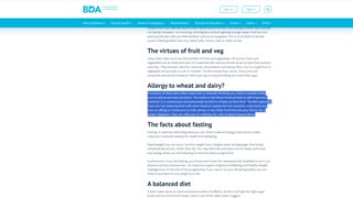 Anti Fasting and Detox Agenda - UK Dietics Association (BDA) attacking detox diets
