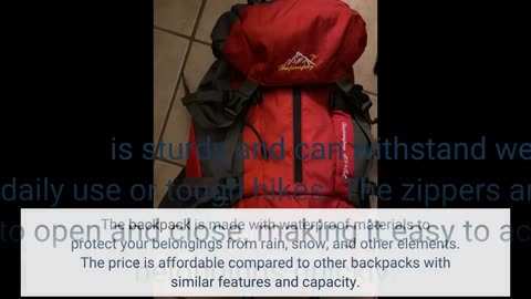 Real Feedback: WoneNice 50L(45+5) Waterproof Hiking Backpack - Outdoor Sport Daypack with Rain...