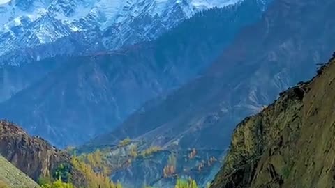 Most Beautiful View Snowfall Mountain of Skardu Gilgit Baltistan