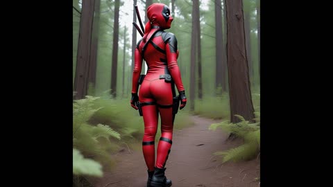 AI Art Female Deadpool