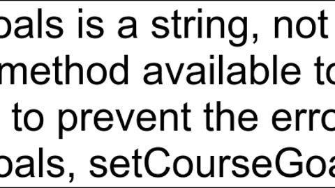 undefined is not a function near 39courseGoalsmap39