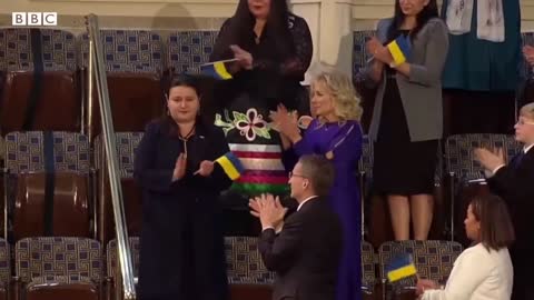 Watch Kamala's face when Biden calls Ukrainians...