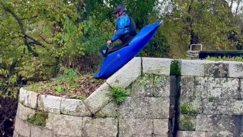 Kayaker's Wall Flip Mishap
