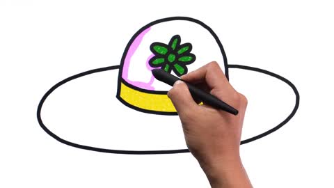 Drawing and Coloring for Kids - How to Draw Hat 01