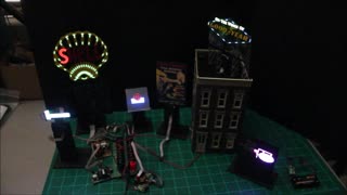 O gauge Train layout basics From start to finish, Miller Engineering neon signs Part 3