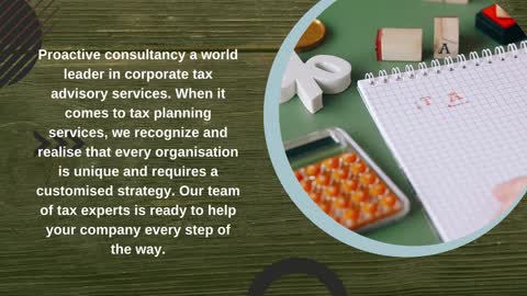 Tax Consulting Services Proactive Consultancy