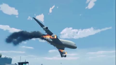 Etihad plane caught fire almost hit the city