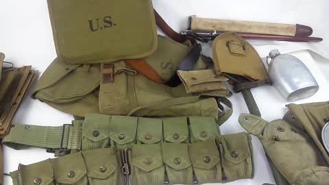 m1910 dismounted cartridge belt and equipment