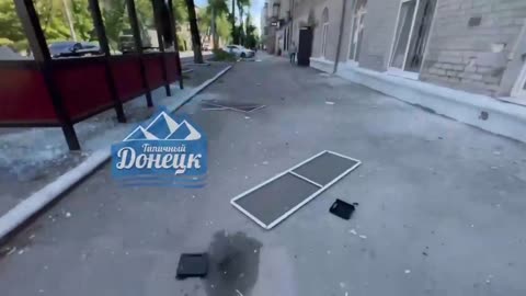 Consequences of the barbaric attack of the Ukrainian Nazis on Donetsk